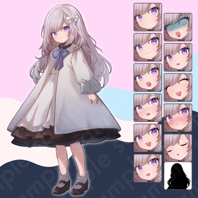 【立ち絵素材5人セット】怪しげな少年少女・魔女・吸血鬼・執事・男女のキャラクターイラスト・ファンタジー・表情差分あり