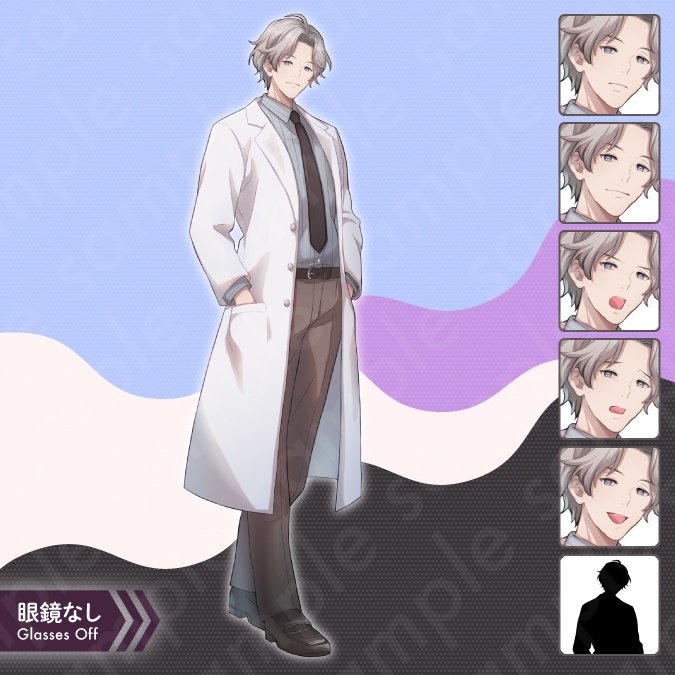 【立ち絵素材6人セット】教員風男女のモブキャラクターイラスト・現代・体育教師・保健の先生・校長・教頭・スーツ姿・全身表情5種+α