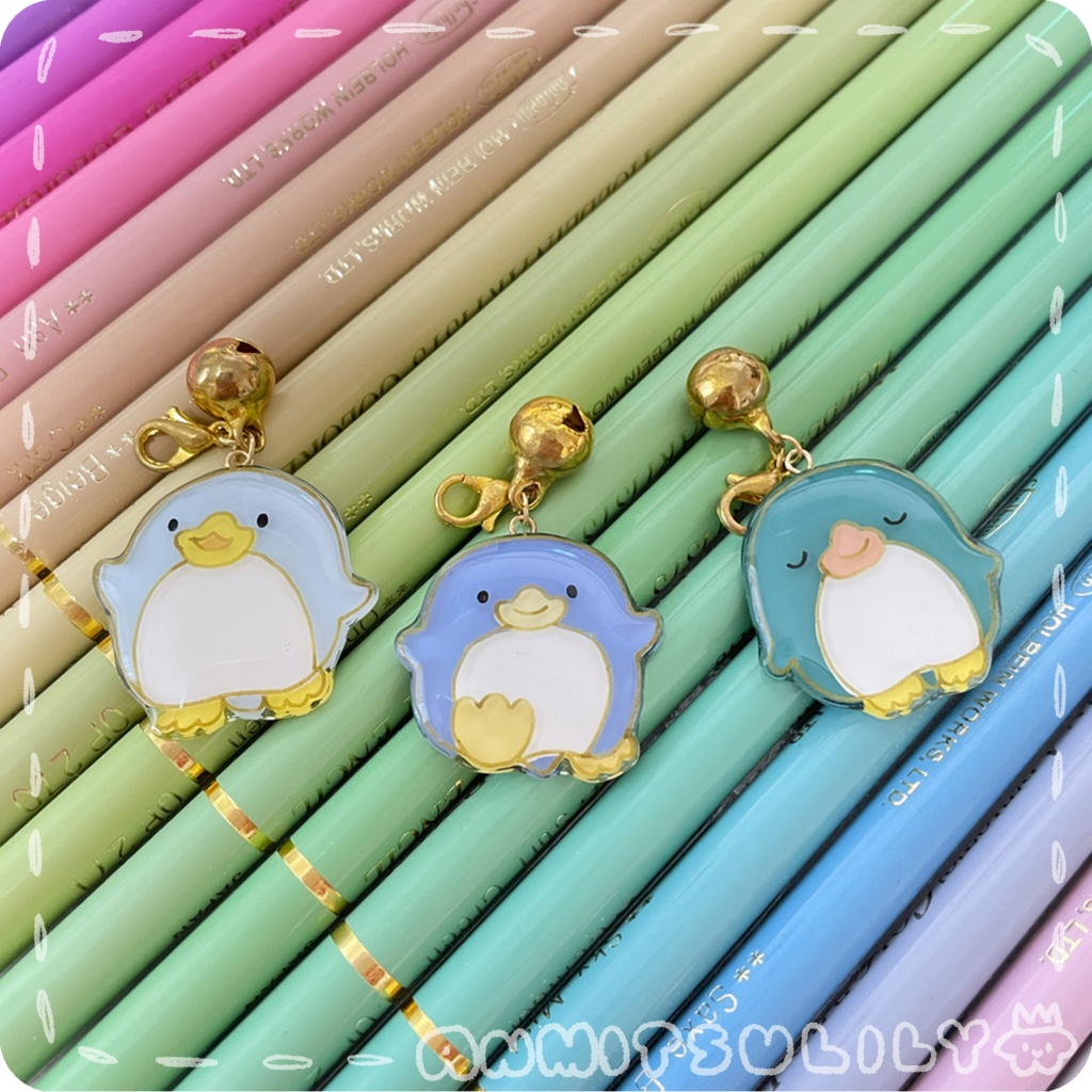【一点物アイテム】ペンギンちゃんの鈴付きチャーム（全3種）