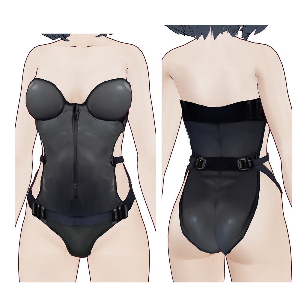 Vroid用 サイバーボディスーツ+プロテクター1