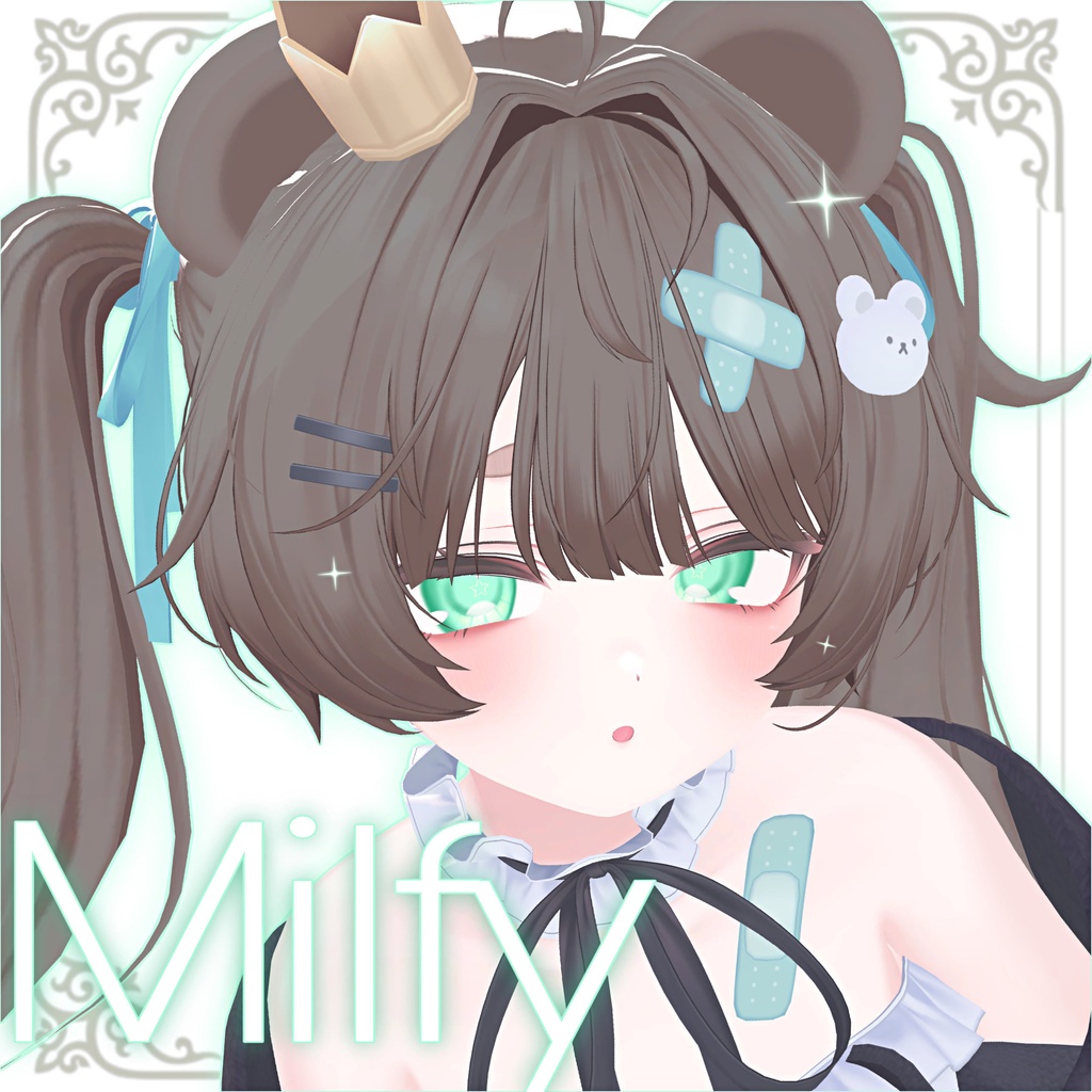 【9アバター対応アイテクスチャ】FAINT STAR-EYE TEXTUR