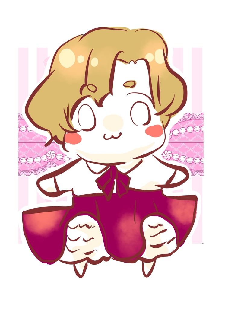 ルリちゃん両面アクリルクリップ【一次創作】