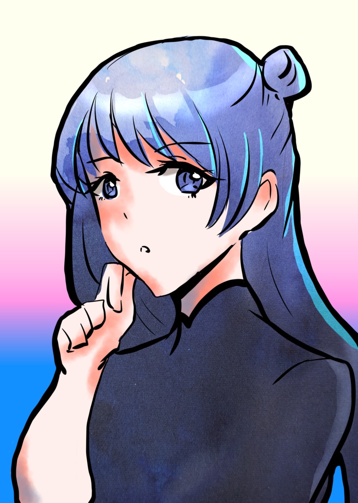 万年筆インクテクスチャ01【イラスト用素材】