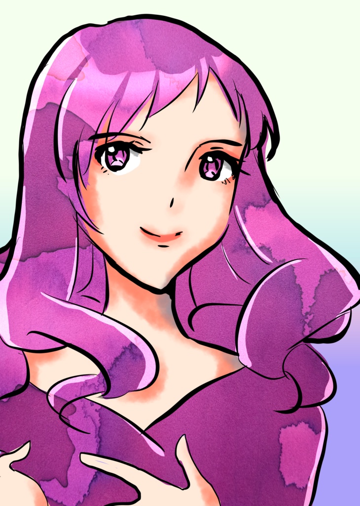 万年筆インクテクスチャ01【イラスト用素材】