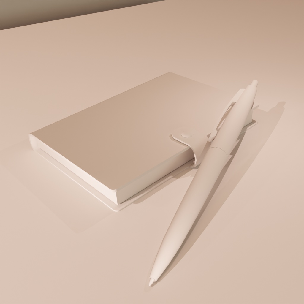 手帳型ノートとボールペンのセット