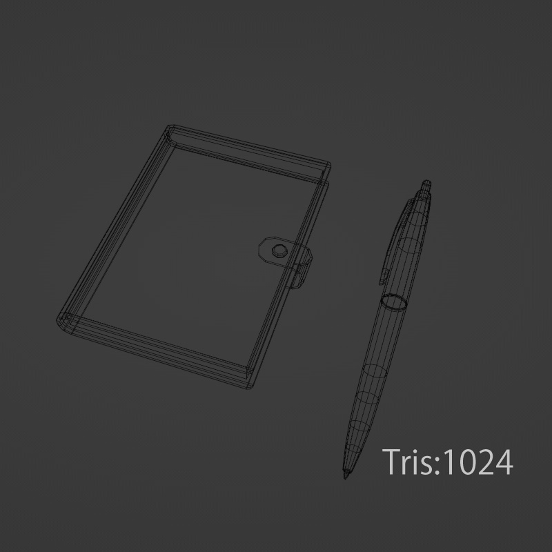 手帳型ノートとボールペンのセット