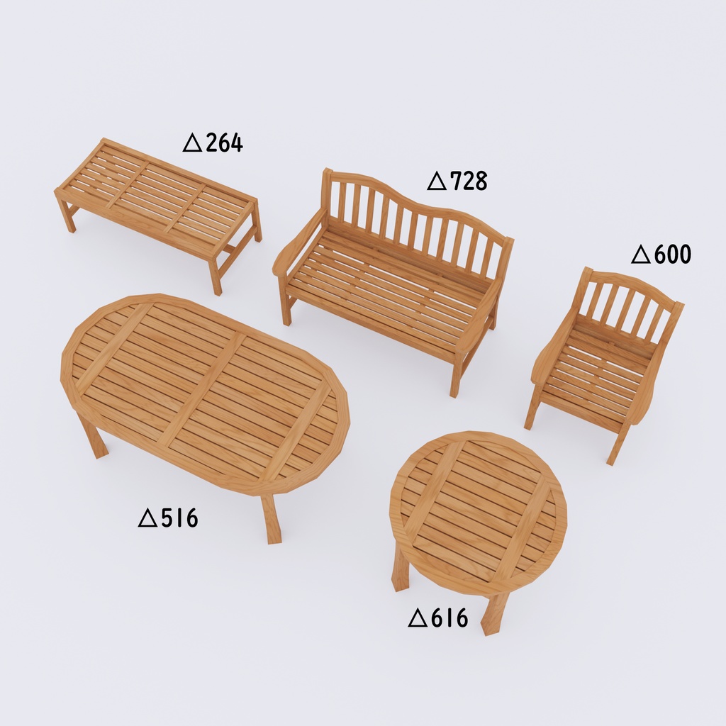 ガーデンチェアとテーブルのセット
