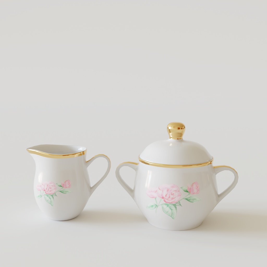 薔薇のティーセット