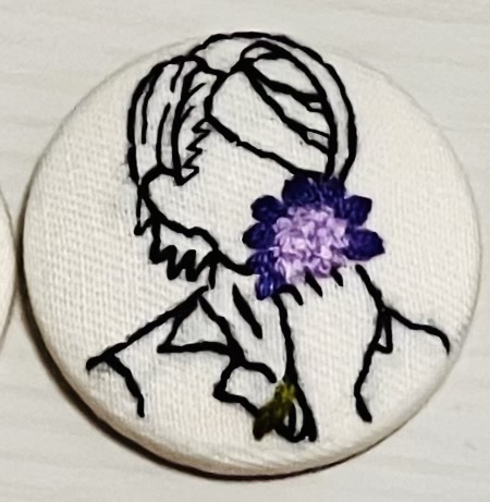 くるみボタンヘアゴム ガエリオ