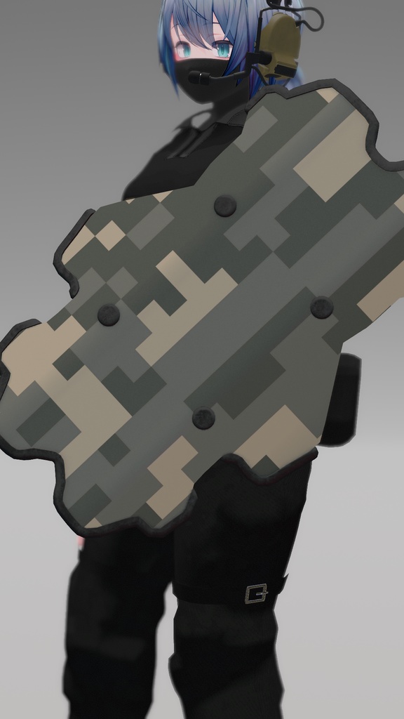 【3Dモデル】Bulletproof Shield