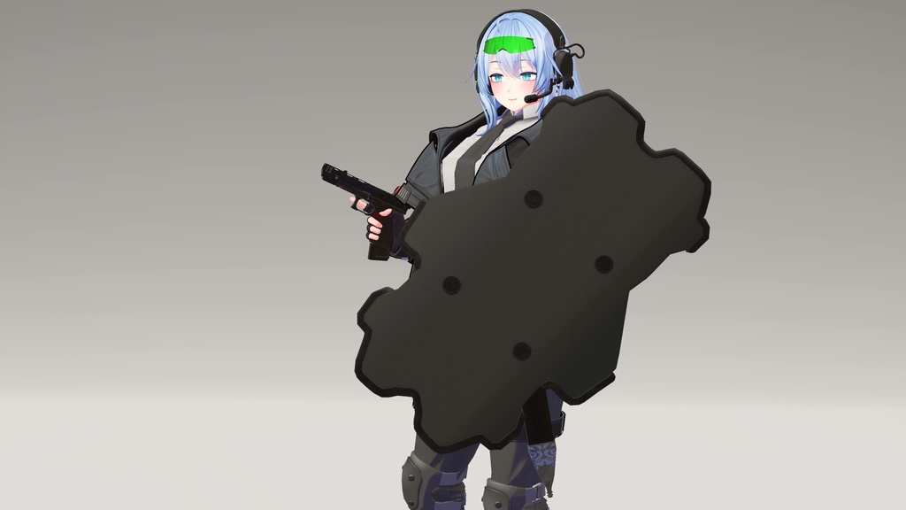 【3Dモデル】Bulletproof Shield