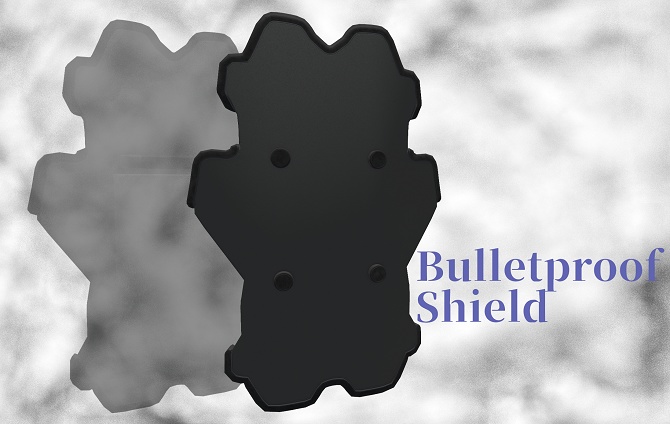【3Dモデル】Bulletproof Shield