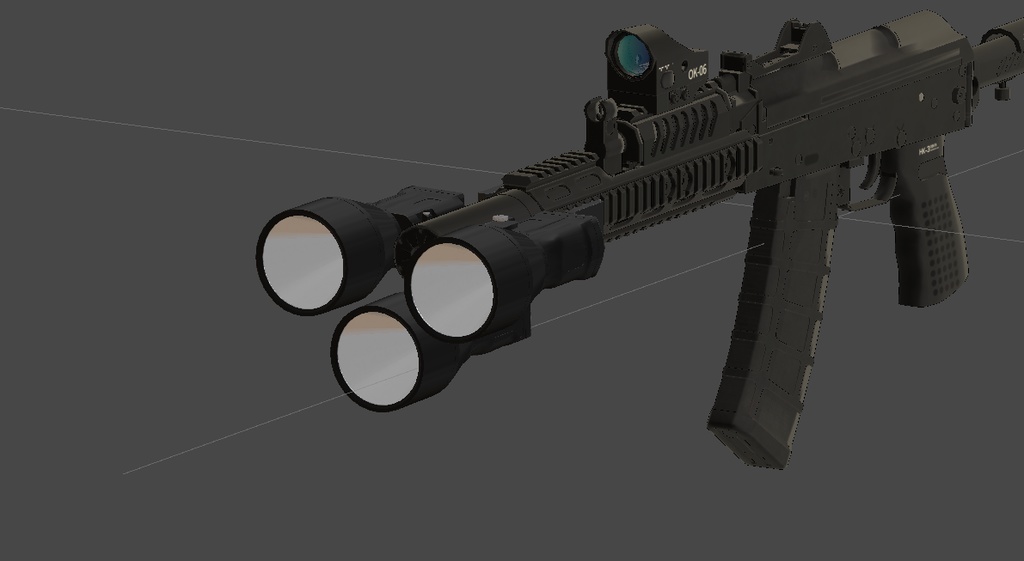 【3Dモデル】Tactical light&light switch