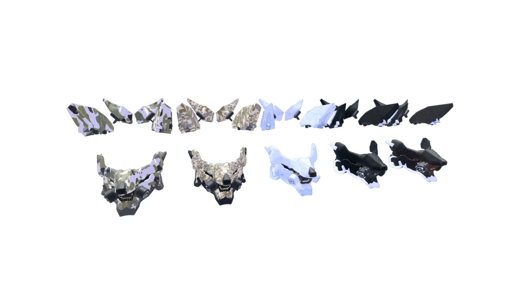 3Dモデル WolfMask