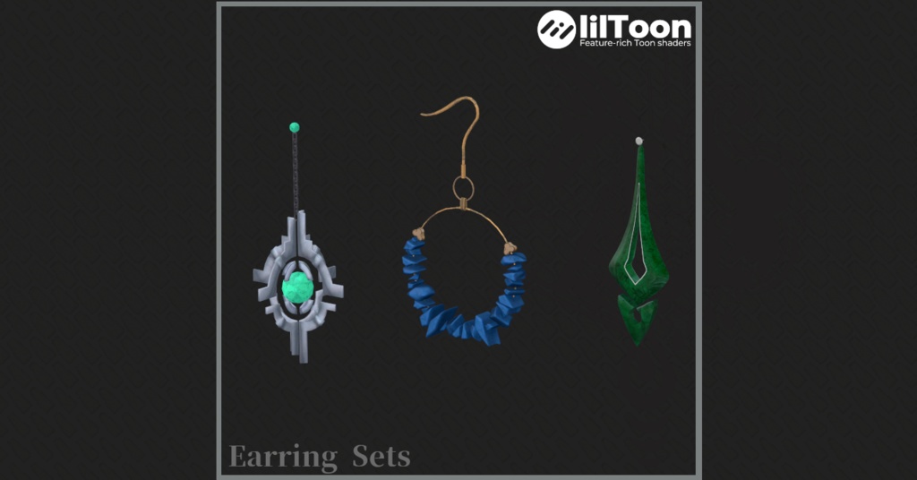 【VRChat想定】Earring Sets