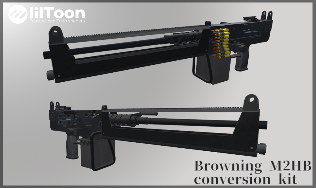 【3Dモデル】Browning M2HB conversion kit