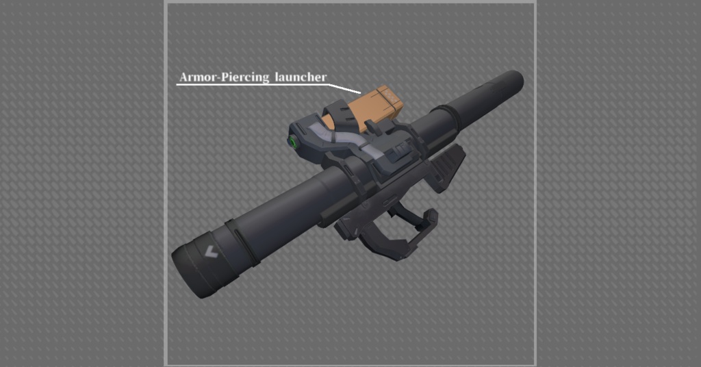 【3Dモデル】脚部パーツ/武器セット01