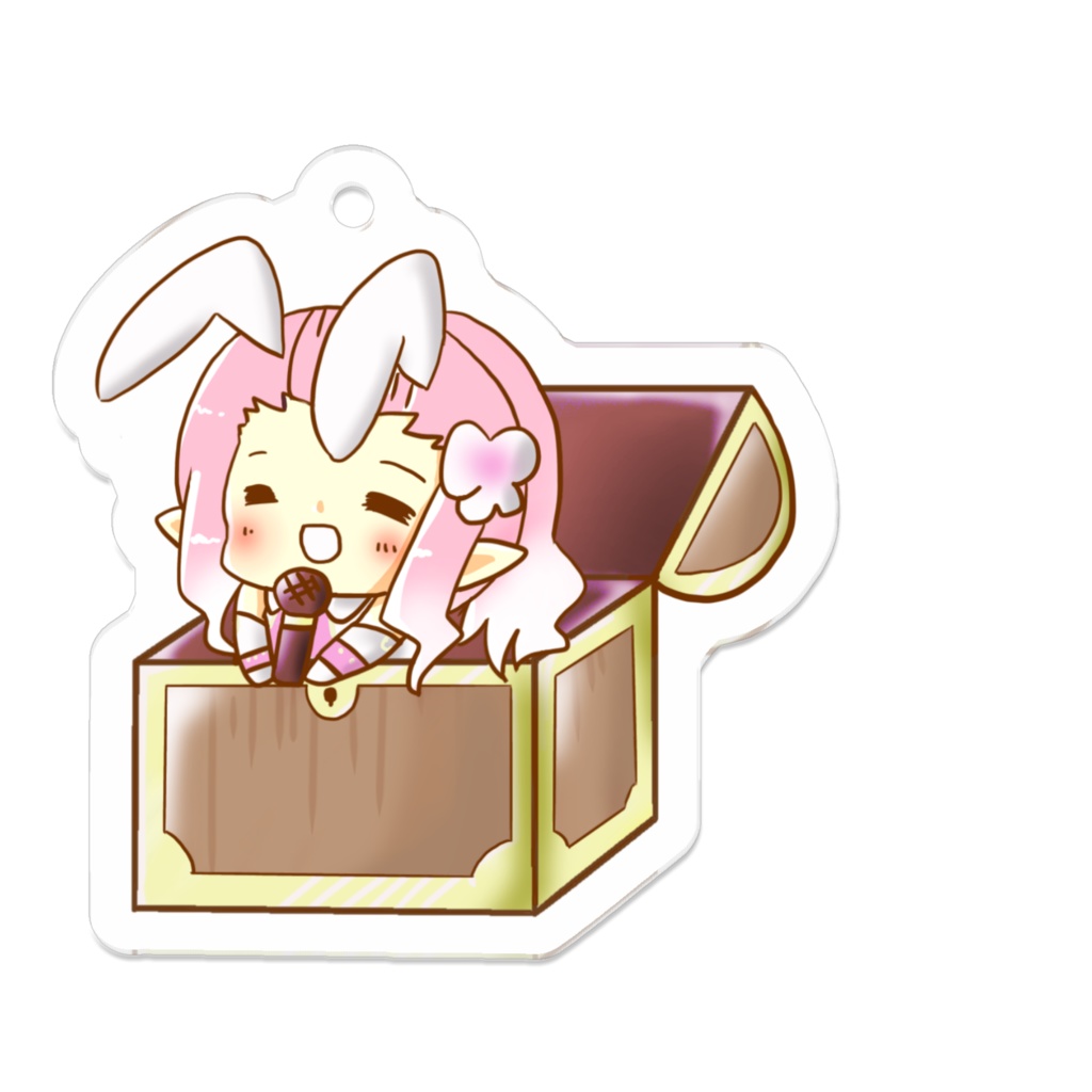 きうが宝箱から現れた!アクリルキーホルダー