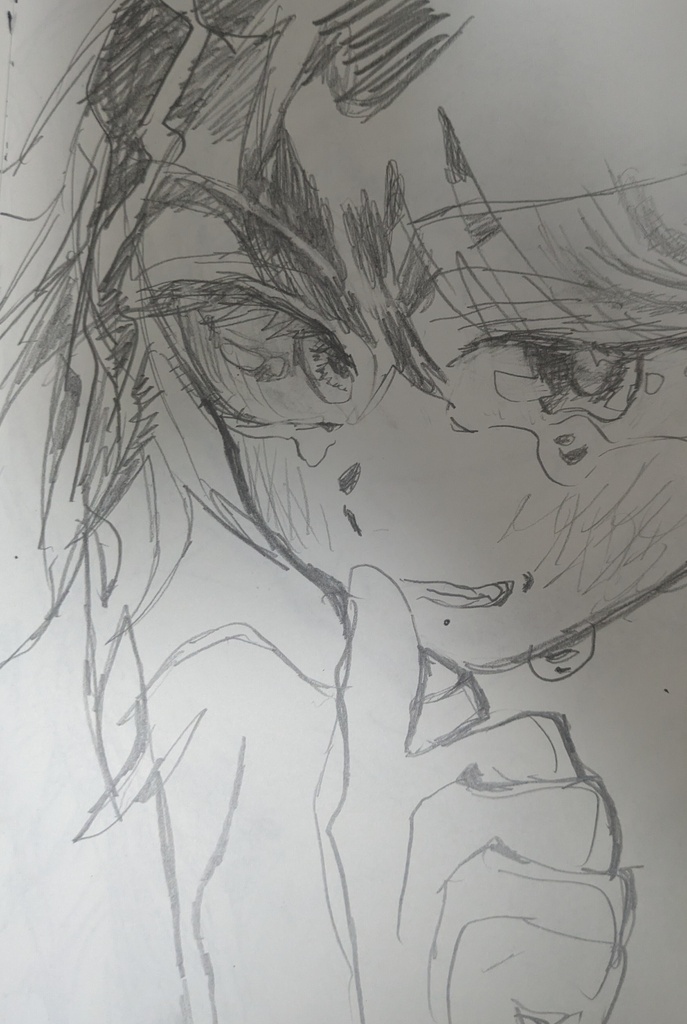 鉛筆画　3枚　自作