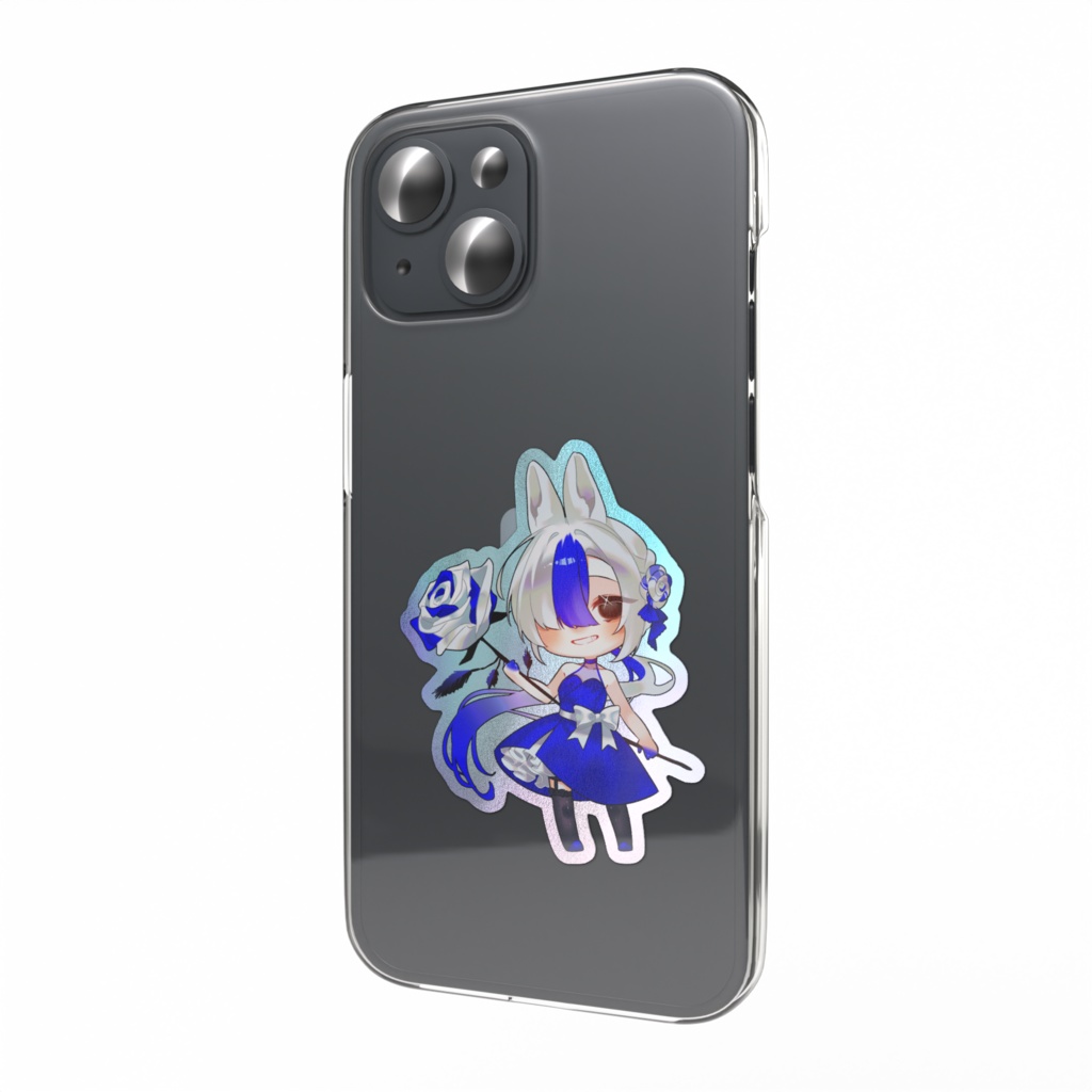 【1.5周年】スマホに挟めるステッカー🌈オーロラ加工【塩辛つまむ】