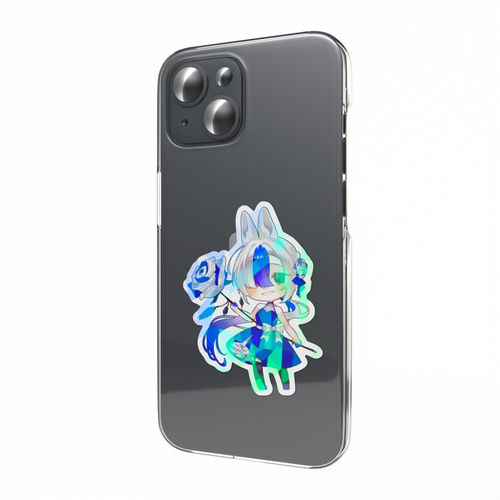 【1.5周年】スマホに挟めるステッカー✨ホログラム加工【塩辛つまむ】