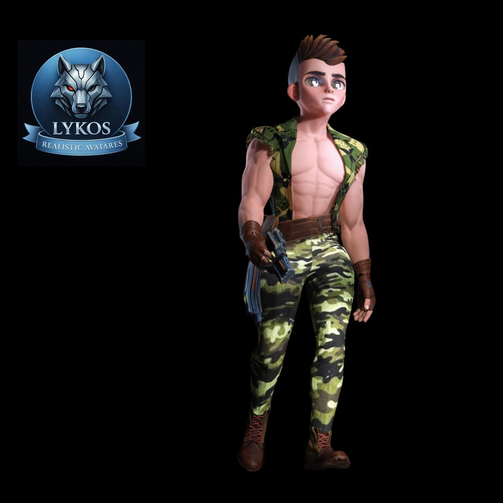 Avatar Soldado – Stylized Combat Character (VRChat | Unity Package)