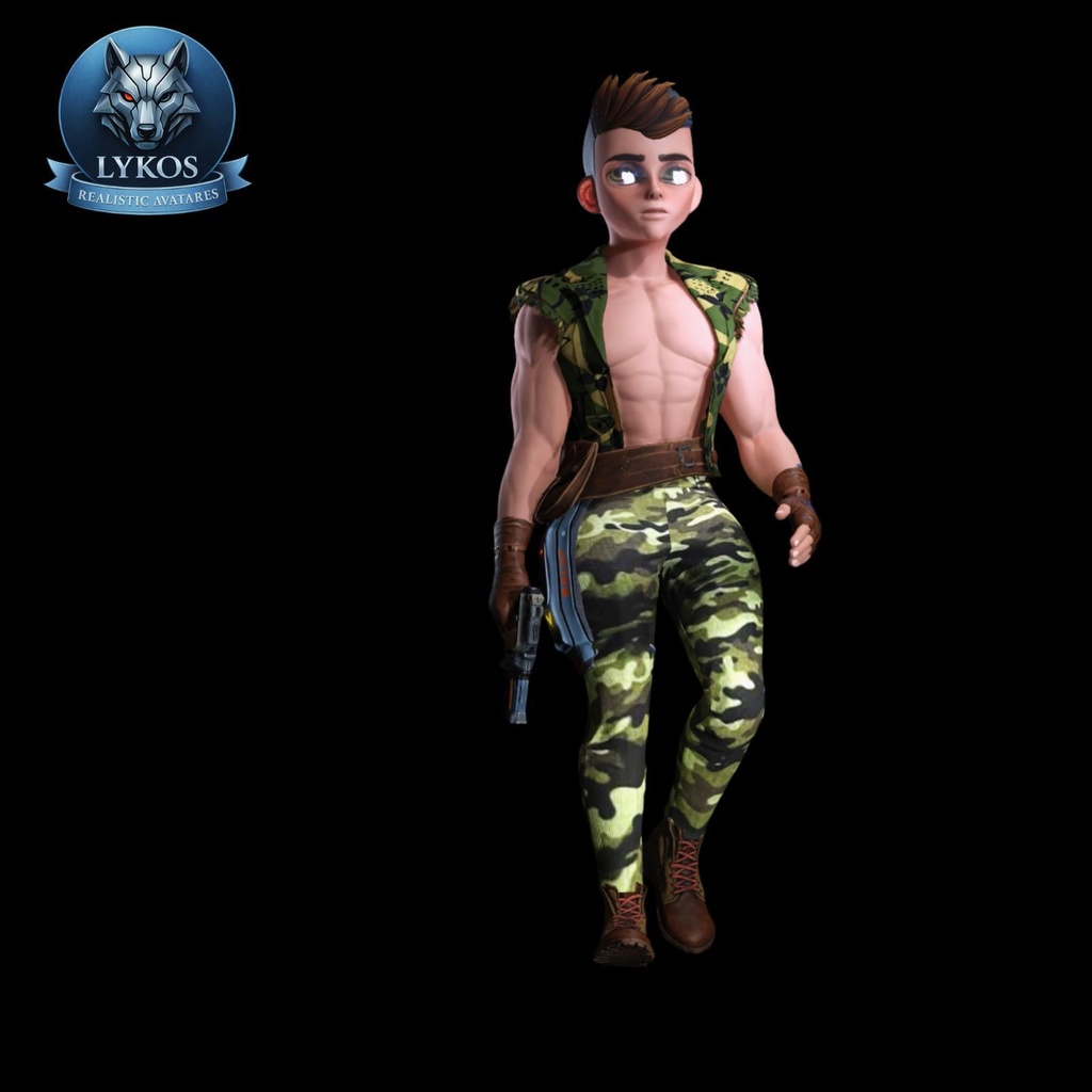 Avatar Soldado – Stylized Combat Character (VRChat | Unity Package)