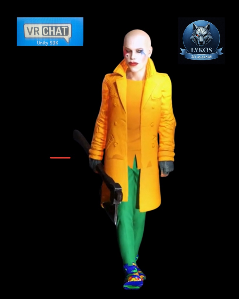 🩸 Ezekiel Crowe – The Laughing Executioner ✨ Realistic Horror Combat Avatar (VRChat | Unity Package)