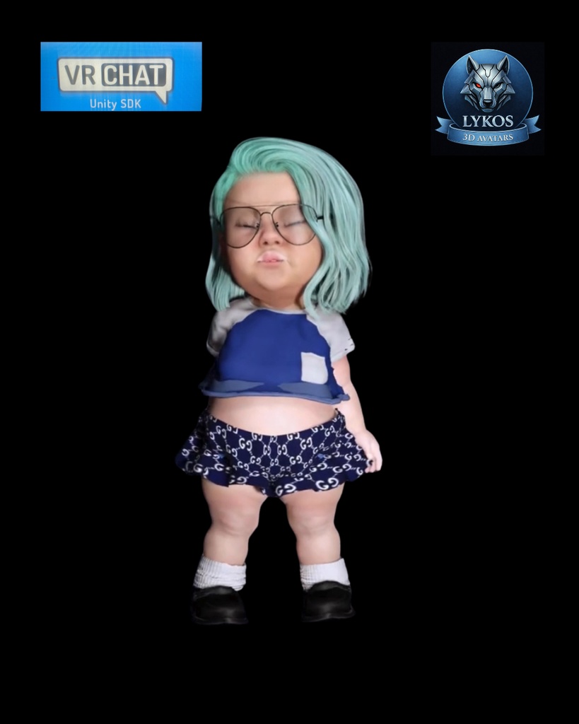 👶🔥 Akari Kurohana – Stylized Realistic Baby Avatar