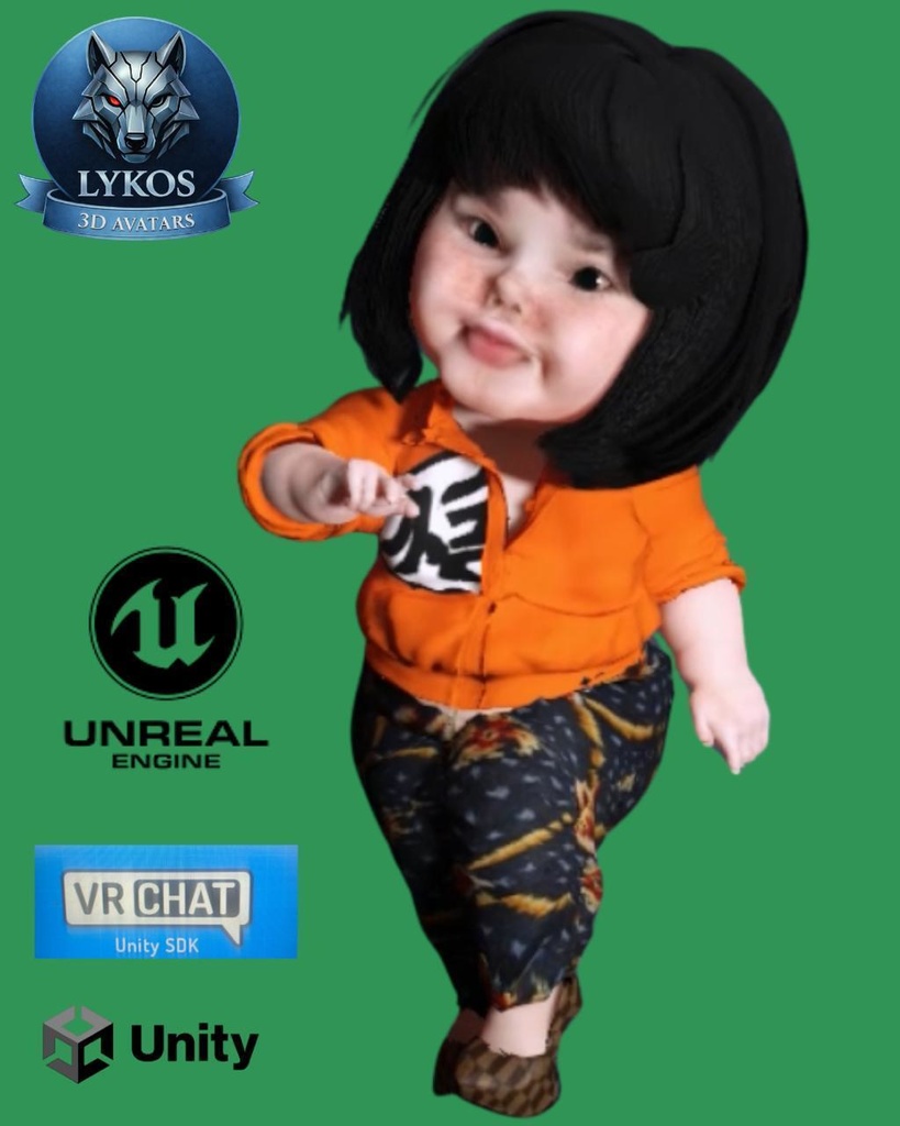 👶✨ Mila Chen (陈) — Luxury Baby Edition 🎮 (Unreal Engine | Unity | VRChat)
