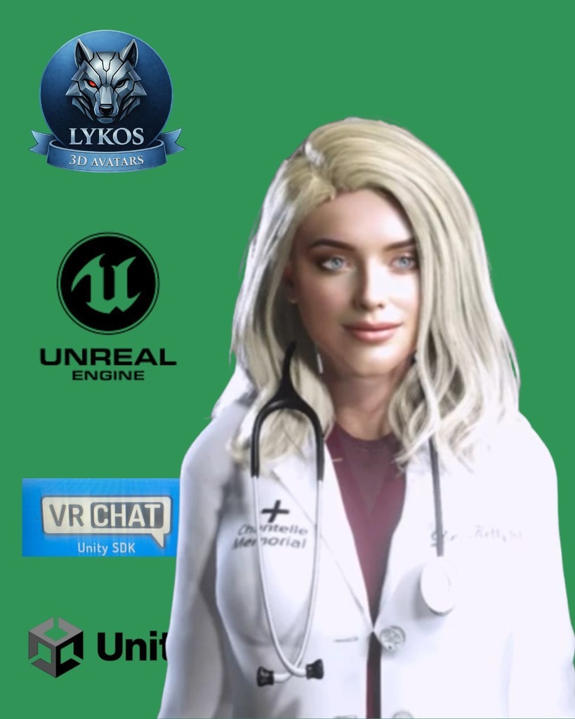 🩺💎🔥 Dr. Evelyn Hart — Harvard Edition 💎 🎮 (Unreal Engine | Unity | VRChat)
