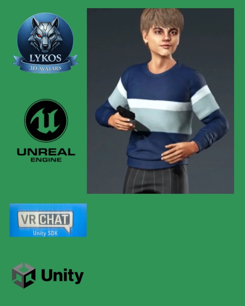 💎🔥 Ethan Cole — FBI Special Agent Edition 🕵️♂️ 🎮 (Unreal Engine | Unity | VRChat)