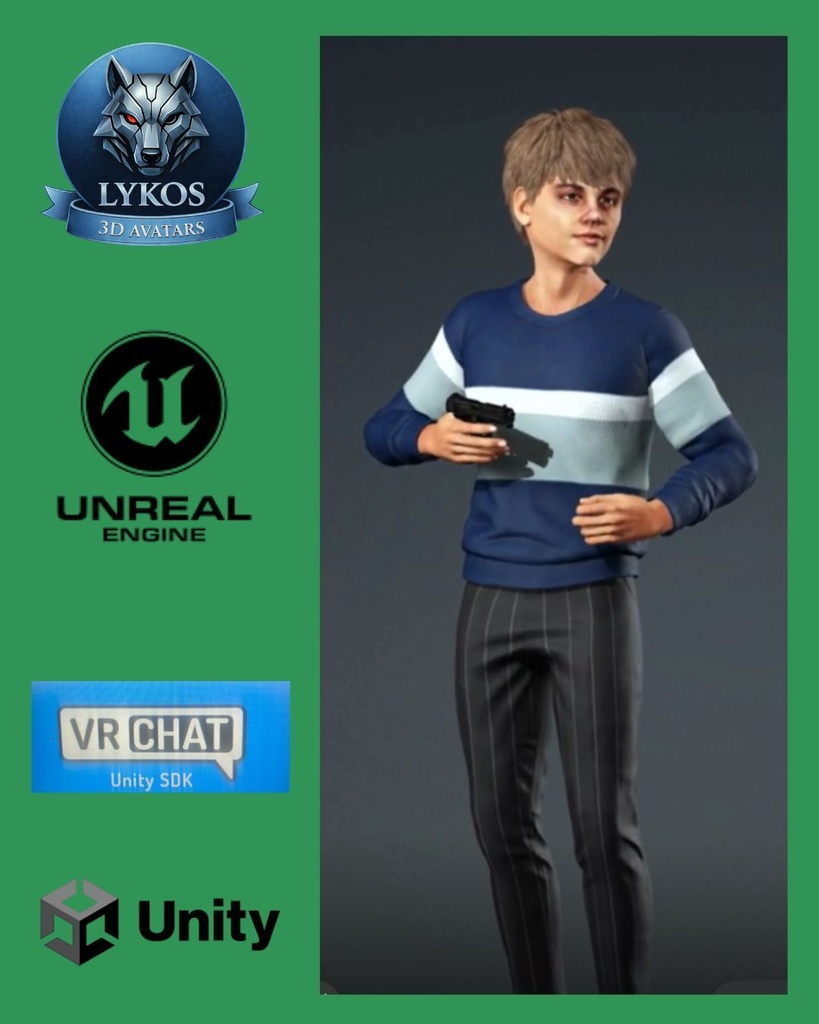 💎🔥 Ethan Cole — FBI Special Agent Edition 🕵️♂️ 🎮 (Unreal Engine | Unity | VRChat)