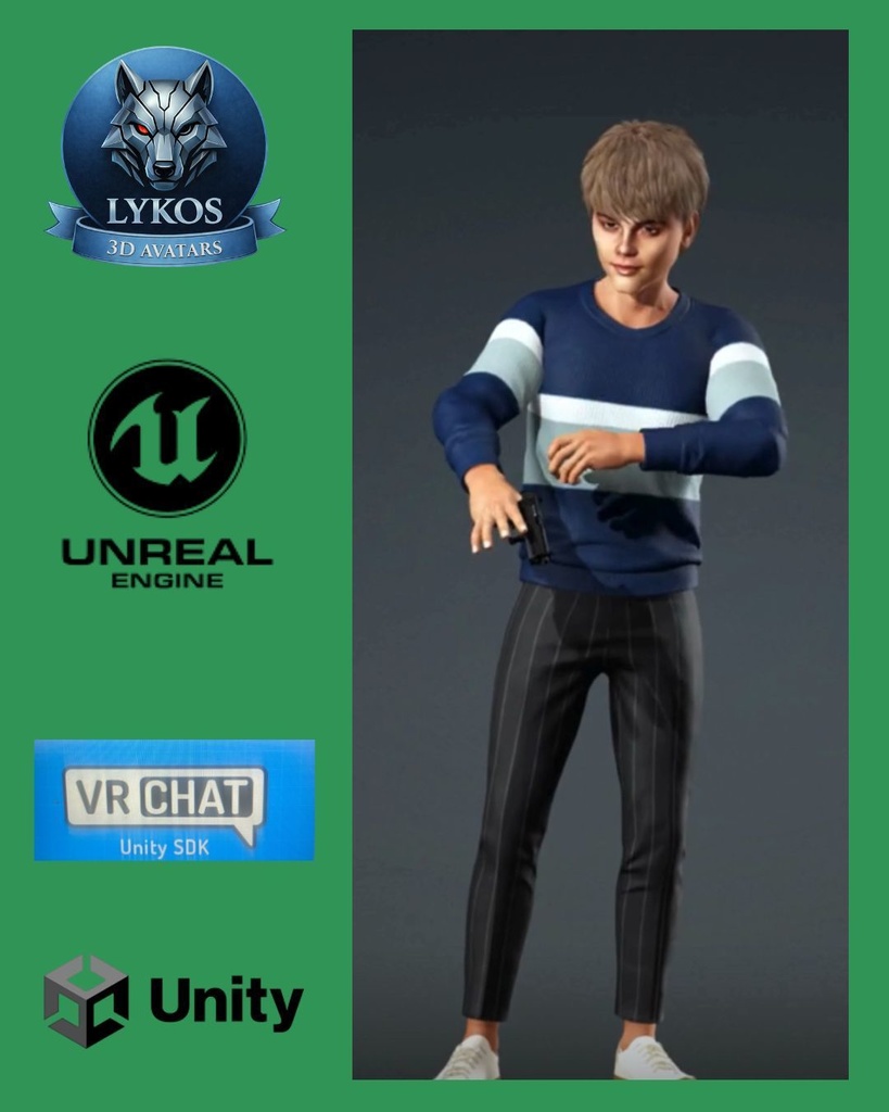 💎🔥 Ethan Cole — FBI Special Agent Edition 🕵️♂️ 🎮 (Unreal Engine | Unity | VRChat)