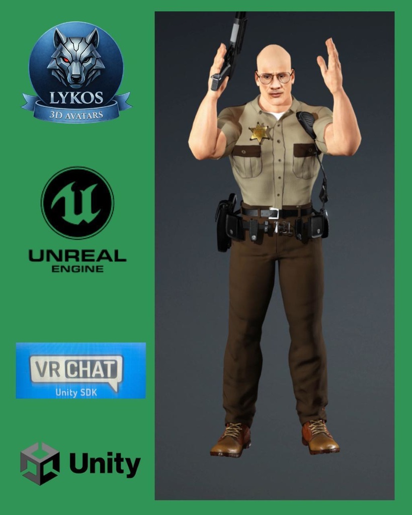 💎🔥 Sheriff Mason Crowe — Texas Law Edition ⭐🤠 🎮 (Unreal Engine | Unity | VRChat)