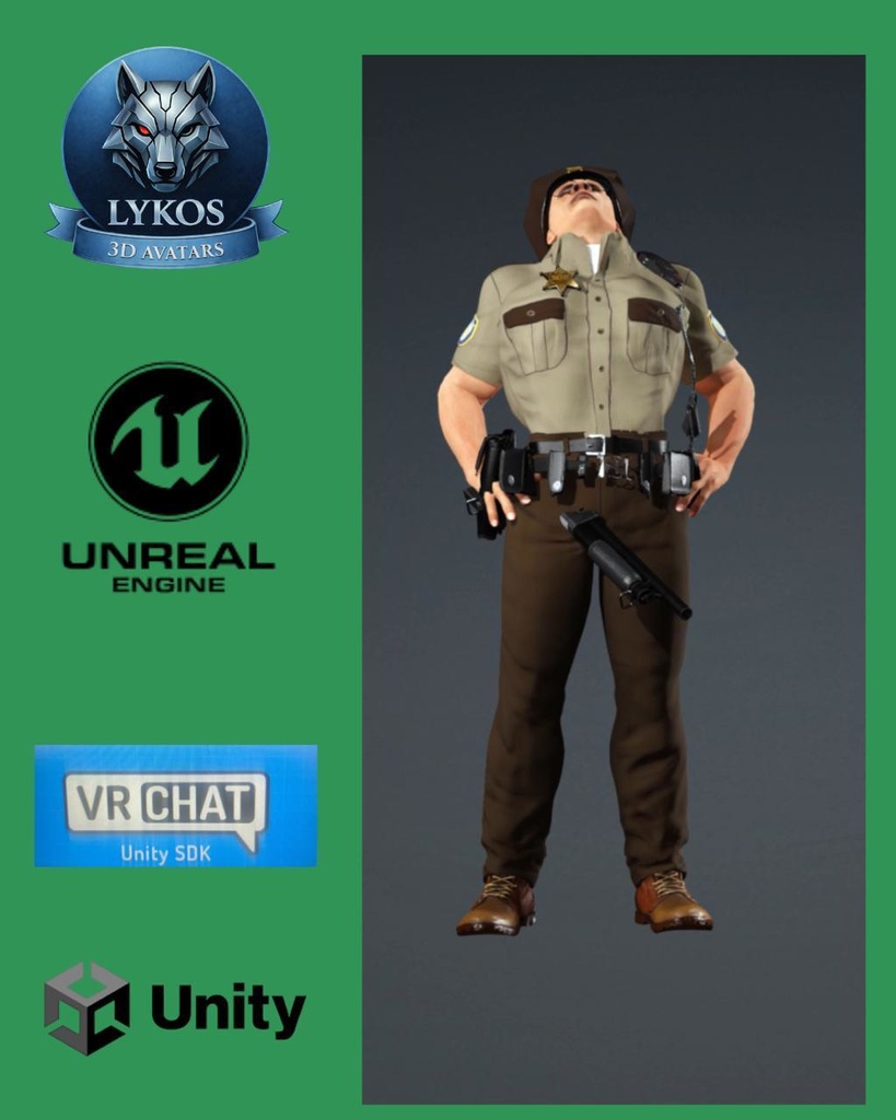 💎🔥 Sheriff Mason Crowe — Texas Law Edition ⭐🤠 🎮 (Unreal Engine | Unity | VRChat)