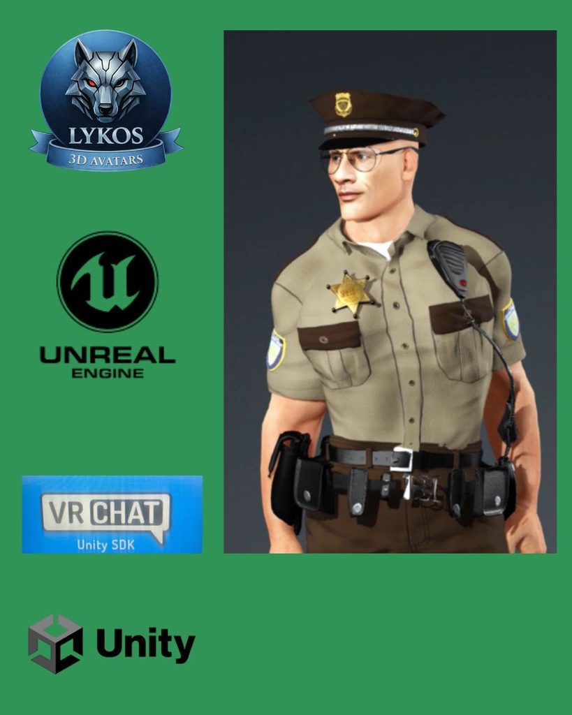 💎🔥 Sheriff Mason Crowe — Texas Law Edition ⭐🤠  🎮 (Unreal Engine | Unity | VRChat)