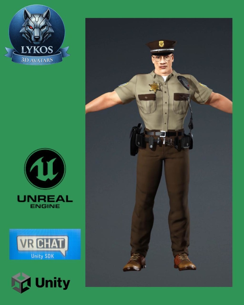 💎🔥 Sheriff Mason Crowe — Texas Law Edition ⭐🤠 🎮 (Unreal Engine | Unity | VRChat)