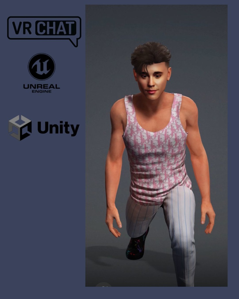 🎬✨ Maurício Ventura — Premium Model Version 🎮 Unreal Engine | Unity | VRChat