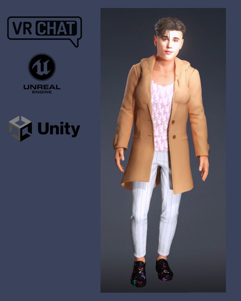 🎬✨ Maurício Ventura — Premium Model Version 🎮 Unreal Engine | Unity | VRChat