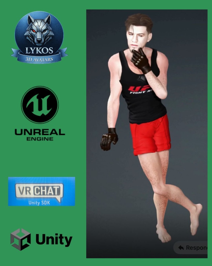 ๐ฅ๐ฅ Dante Valente โ Fight Night Edition (Premium Fighter Version) ๐ฎ Unreal Engine | Unity | VRChat