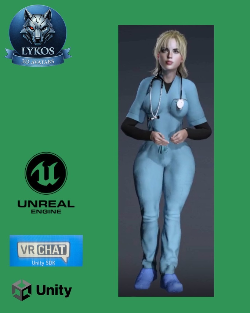 ๐ฉบ๐ Dr. Alina Mercer โ Clinical Authority Edition (Premium Medical Avatar) ๐ฎ Unreal Engine | Unity | VRChat