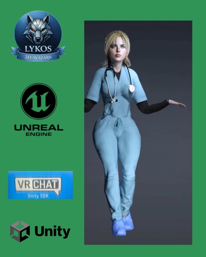 ๐ฉบ๐ Dr. Alina Mercer โ Clinical Authority Edition (Premium Medical Avatar) ๐ฎ Unreal Engine | Unity | VRChat