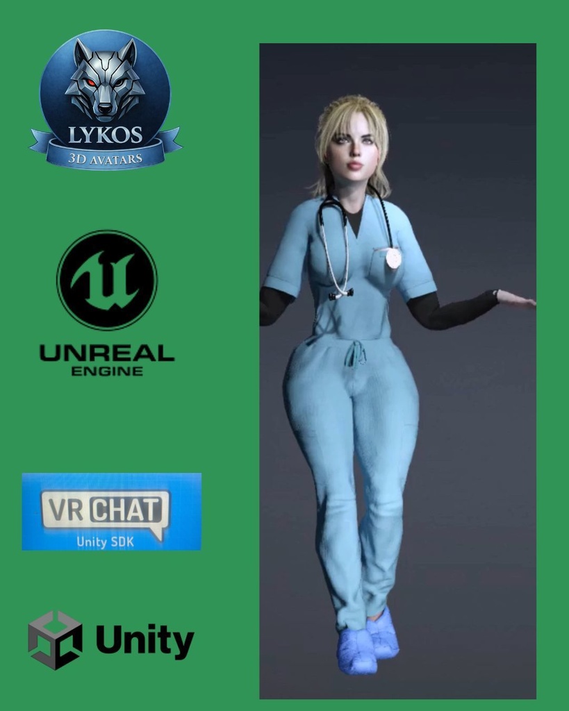 ๐ฉบ๐ Dr. Alina Mercer โ Clinical Authority Edition (Premium Medical Avatar) ๐ฎ Unreal Engine | Unity | VRChat
