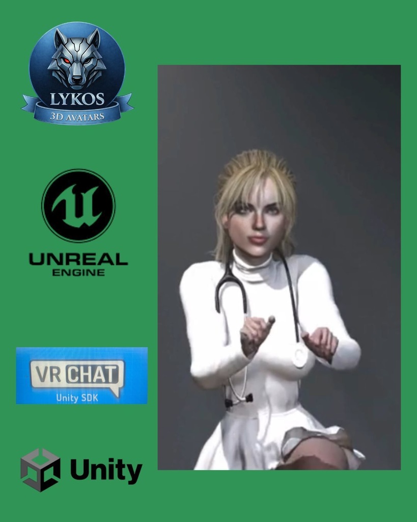๐ฉบ๐ Dr. Scarlett Voss โ Night Shift Edition (Premium Medical Avatar) ๐ฎ Unreal Engine | Unity | VRChat