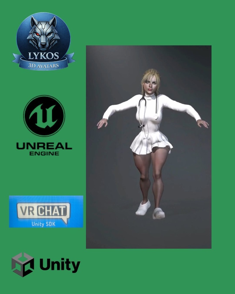 ๐ฉบ๐ Dr. Scarlett Voss โ Night Shift Edition (Premium Medical Avatar) ๐ฎ Unreal Engine | Unity | VRChat