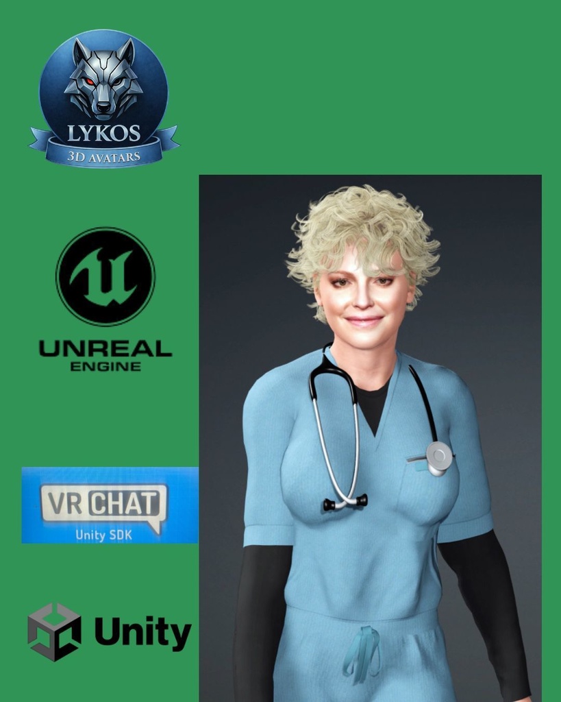 ๐ฅ๐ LYKOS MEDICAL ELITE TEAM Luxury Hospital Avatars Pack โ Premium Edition ๐ฎ Unreal Engine | Unity | VRChat