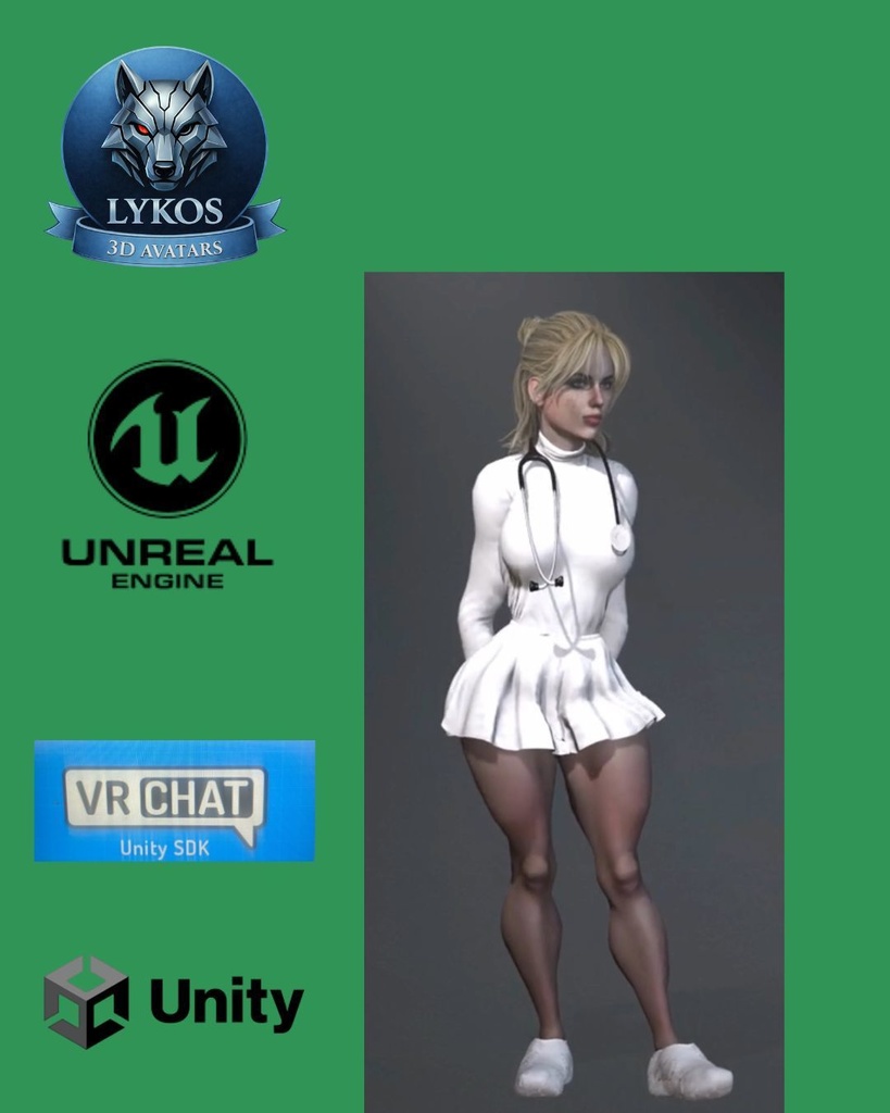 ๐ฅ๐ LYKOS MEDICAL ELITE TEAM Luxury Hospital Avatars Pack โ Premium Edition ๐ฎ Unreal Engine | Unity | VRChat
