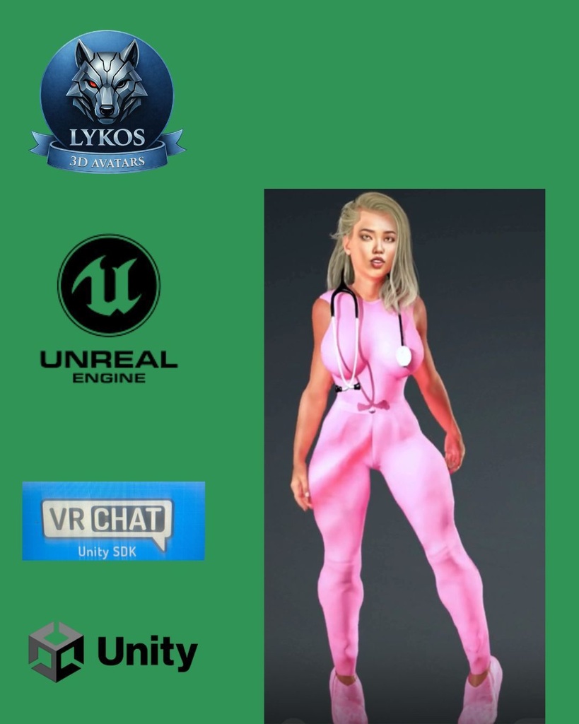 ๐ฅ๐ LYKOS MEDICAL ELITE TEAM Luxury Hospital Avatars Pack โ Premium Edition ๐ฎ Unreal Engine | Unity | VRChat