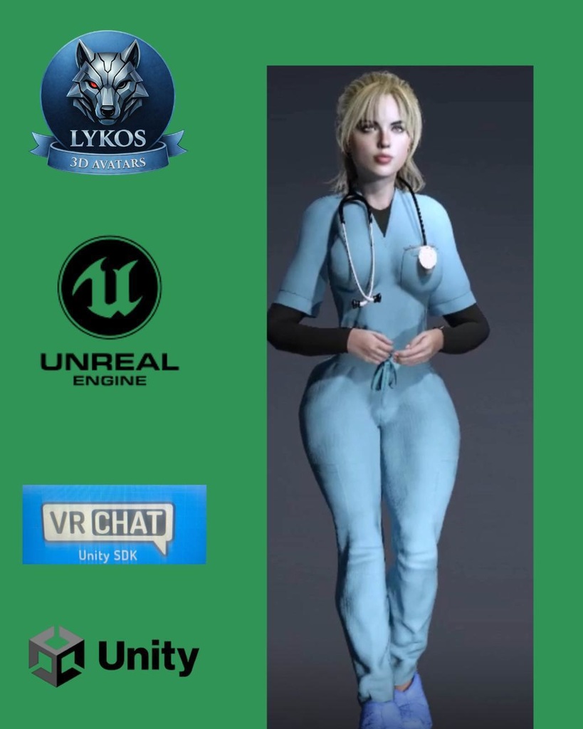 ๐ฅ๐ LYKOS MEDICAL ELITE TEAM Luxury Hospital Avatars Pack โ Premium Edition ๐ฎ Unreal Engine | Unity | VRChat